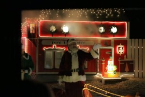 Santa at the North Pole train station