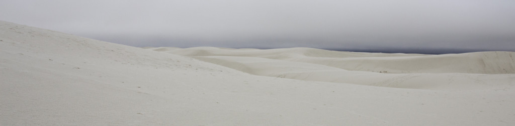 Gypsum sand dunes at White Sands, NM